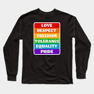 pride colors Long Sleeve T-Shirt